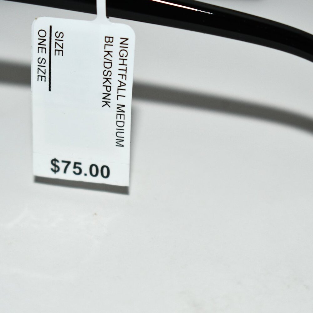 QUAY Unisex Nightfall Medium 52mm Shield Sunglasses in Black/Dust Pink #NIGHTFAL - Picture 4 of 5